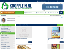 Tablet Screenshot of koopplein.nl